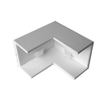 White External Angle for Trunking 15mm x 10mm